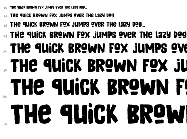 DK Appelstroop font waterfall